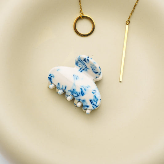 clip haarspeld haarklem knijpt goed dik haar fijn dun clips wit blauw 