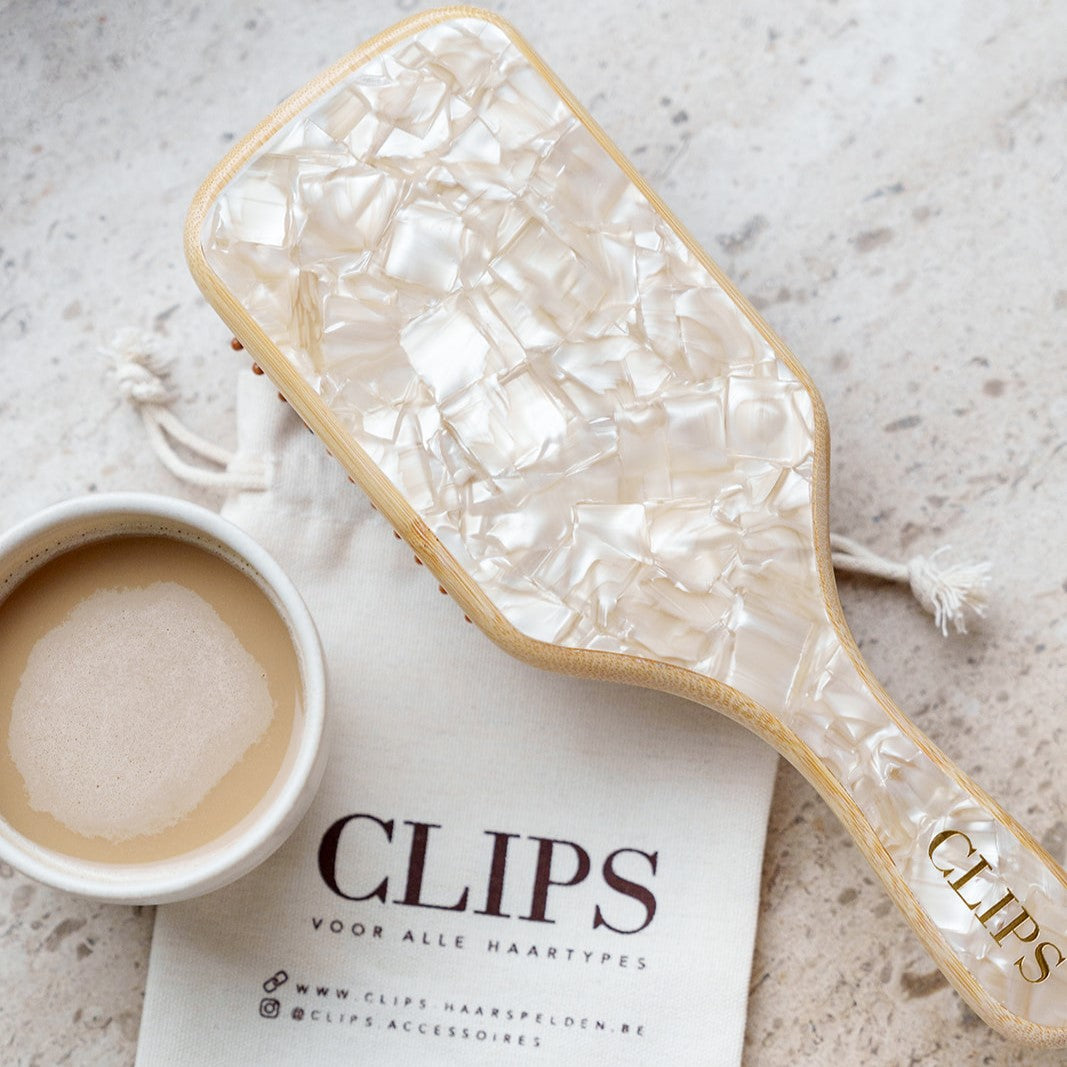 bamboo borstel brush hoofdhuid clips