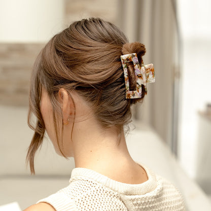 haarspeld fijn haar knijpt goed glad haar kwalitatief haarklem klein clips bruin paars oranje groen