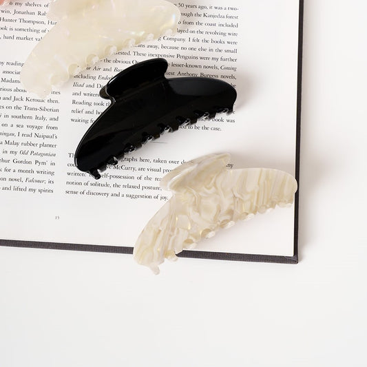 Grote ronde haarspeld clips dik haar grijs