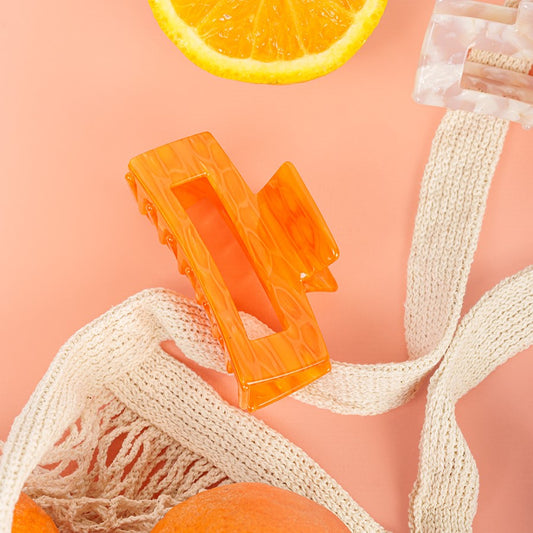 haarspeld fijn haar knijpt goed glad haar kwalitatief haarklem klein clips oranje