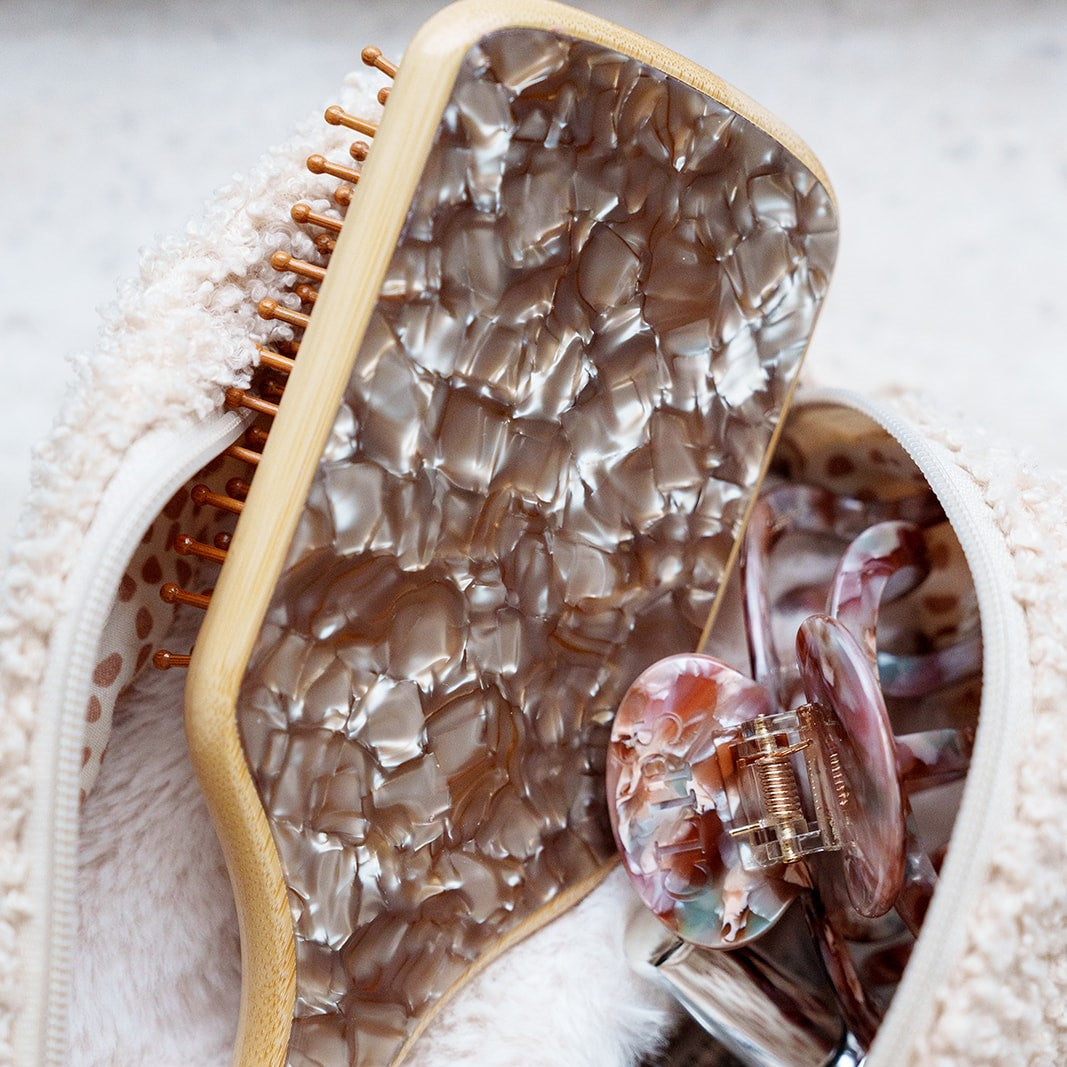 bamboo borstel brush hoofdhuid clips