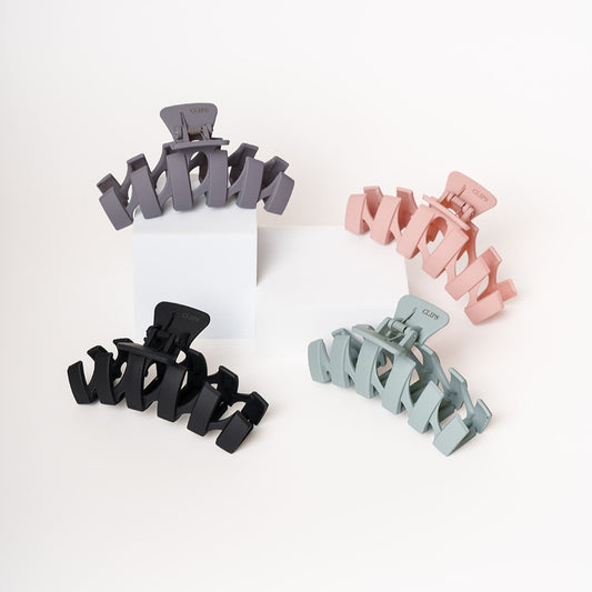 Grote zigzag clip voor dik en lang haar