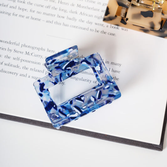 haarspeld vierkant dik haar haarklem stevige clip kwalitatief clips blauw