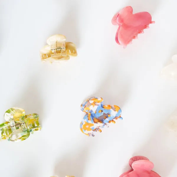 clip haarspeld haarklem knijpt goed dik haar fijn dun clips roze oranje blauw groen geen lente zomers kleurrijk